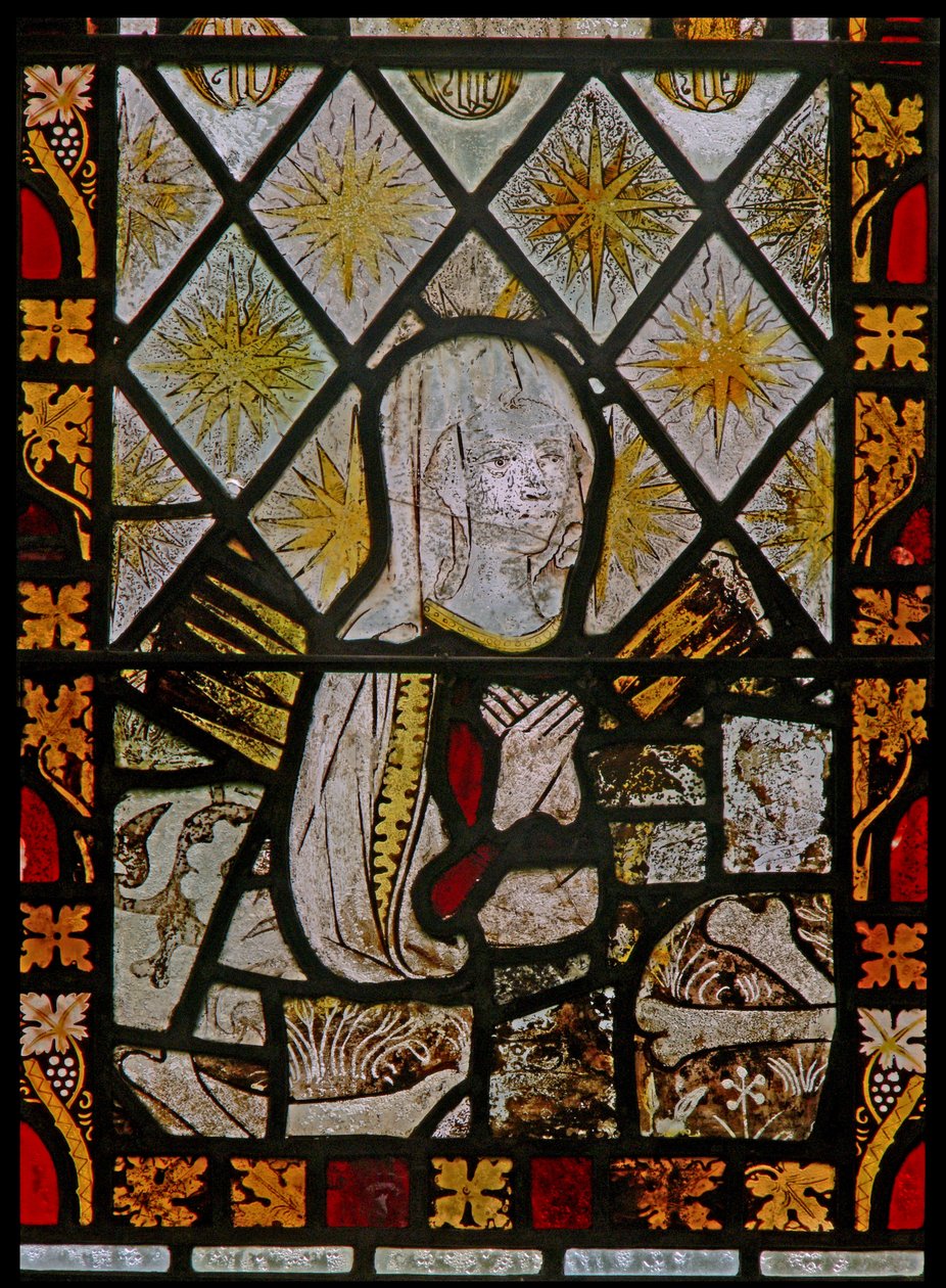 La ventana este que representa a la Virgen María de English School