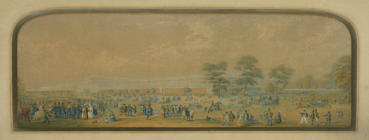 Vista del Palacio de Cristal, 1851 de English School