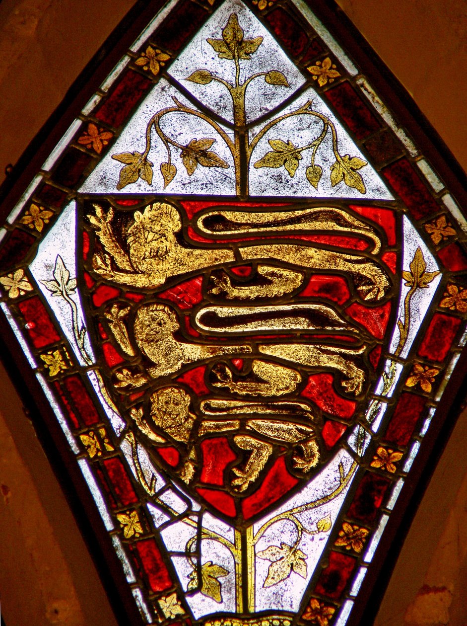 Ventana Ew que representa escudos - Eduardo II de English School