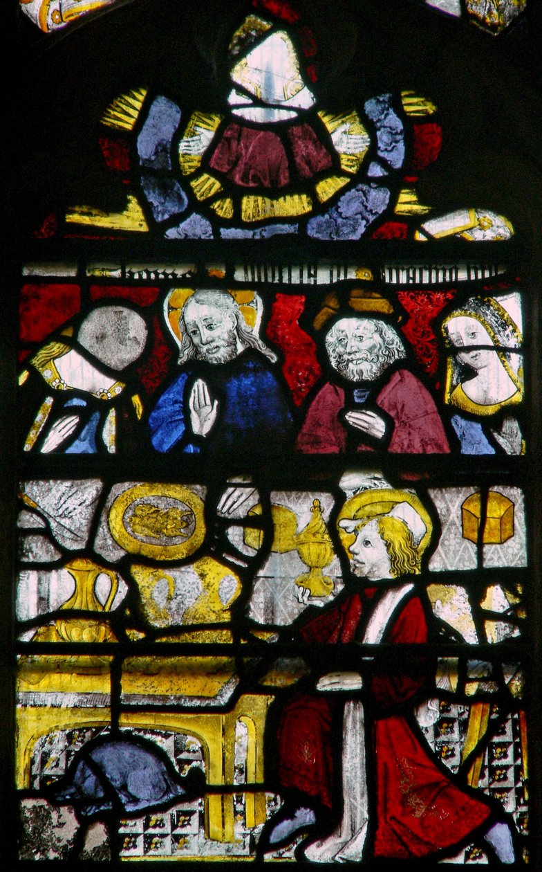 Ventana N5 que representa las Bodas de Caná de English School