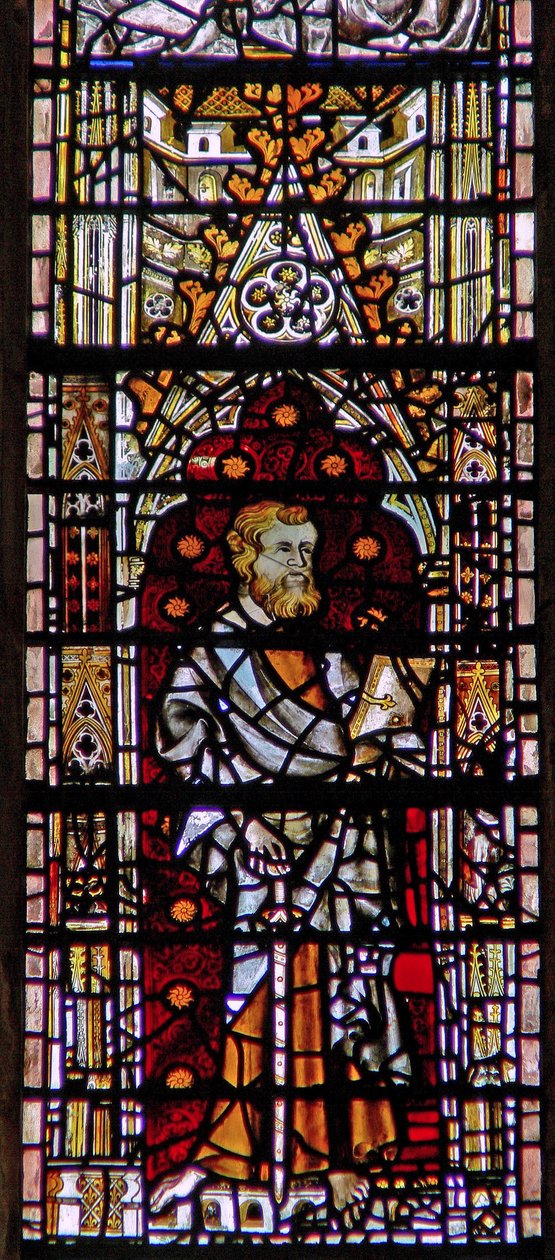 Ventana c6-7 que representa a un santo de English School