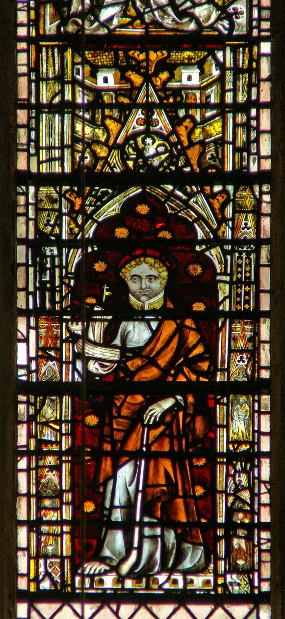 Ventana c7 que representa a San Judas de English School