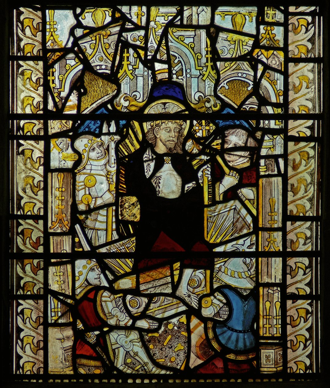 Ventana que representa la Resurrección de English School