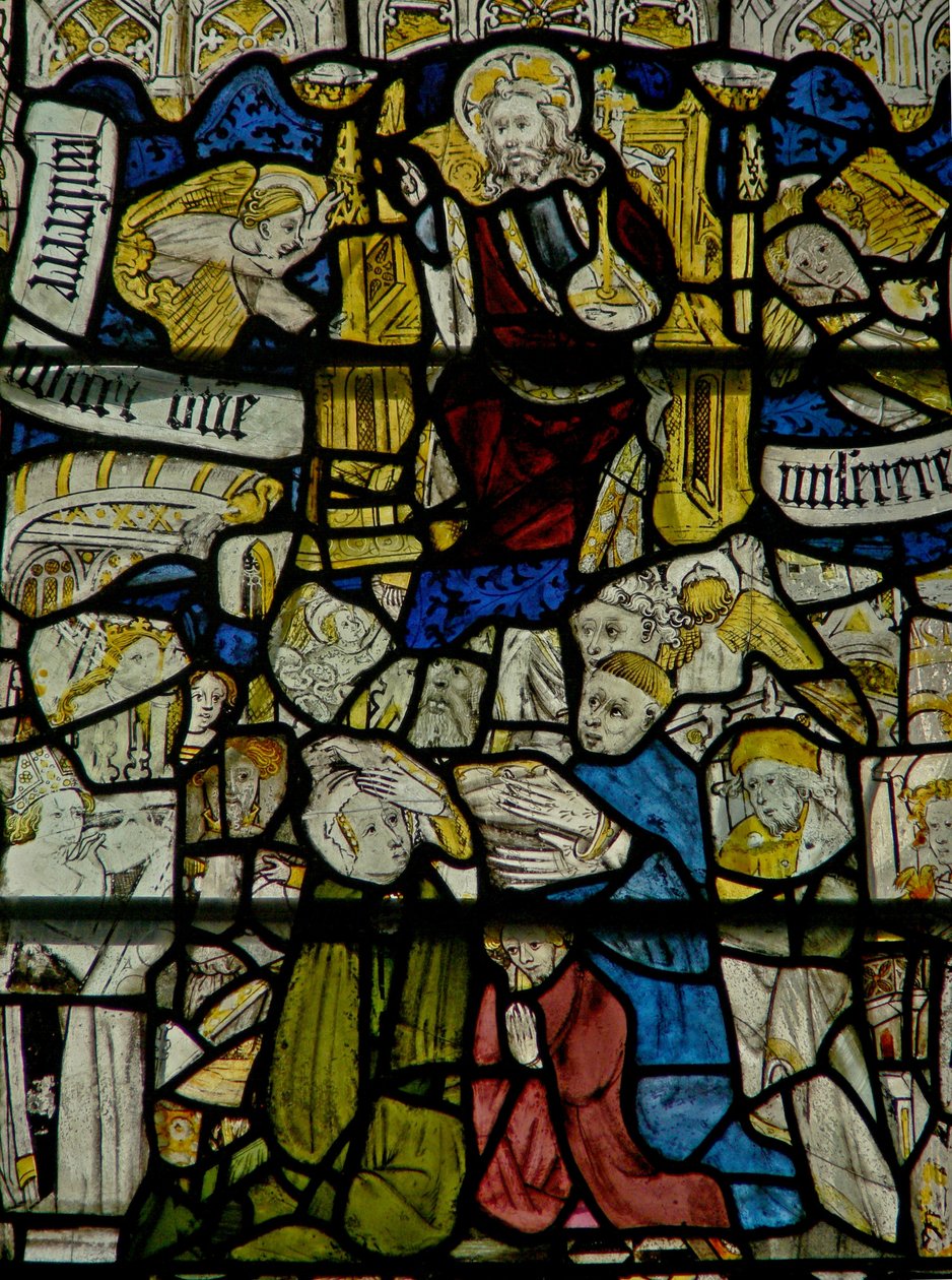 Ventana w25 que representa el Te Deum de English School