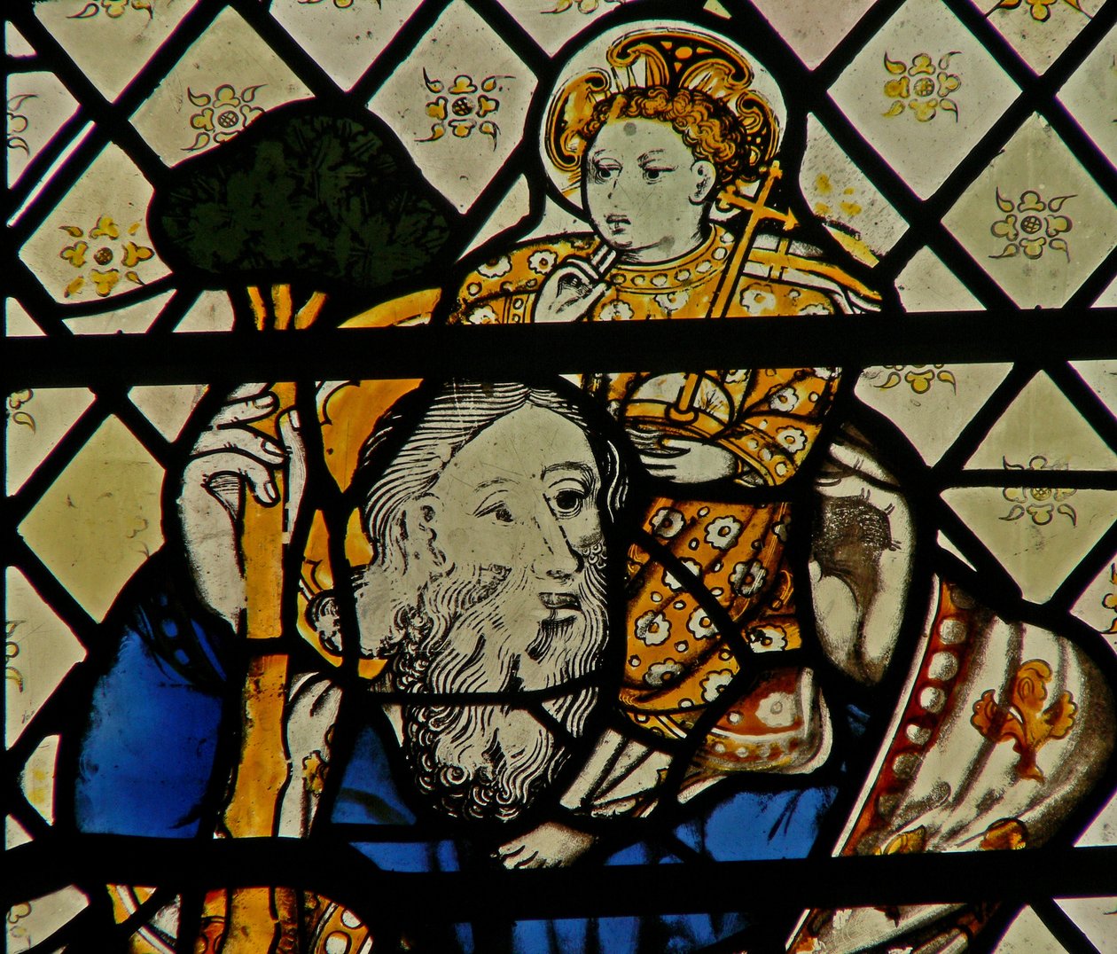 Ventana w46 que representa a San Cristóbal de English School