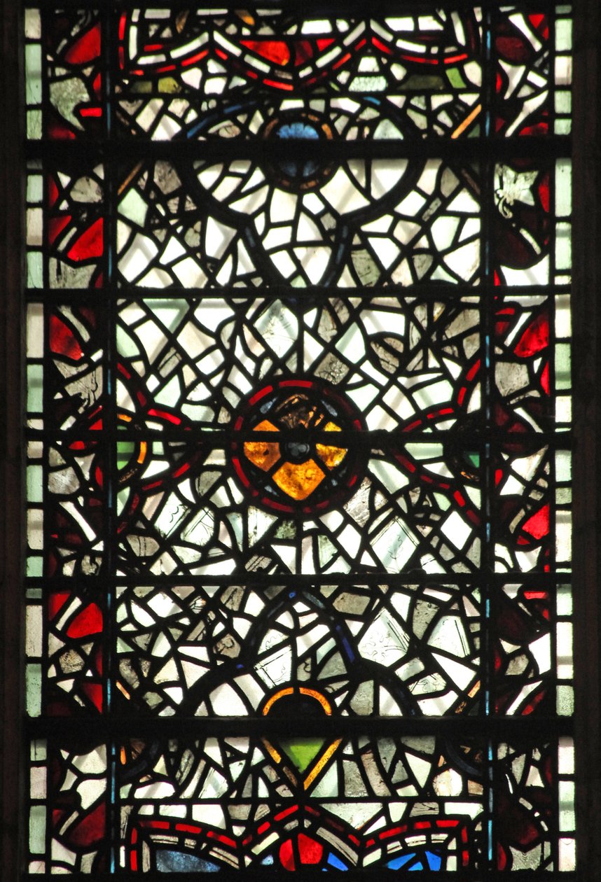 Ventana w57 que representa grisalla de English School