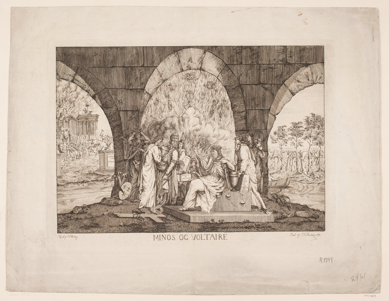 Minos y Voltaire de Erasmus Cristoffer Karlebye