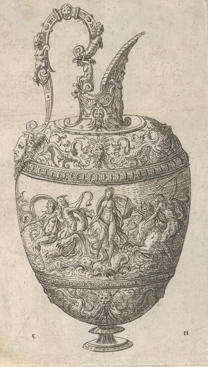Diseño para una Jarra, 1565 de Erasmus Hornick