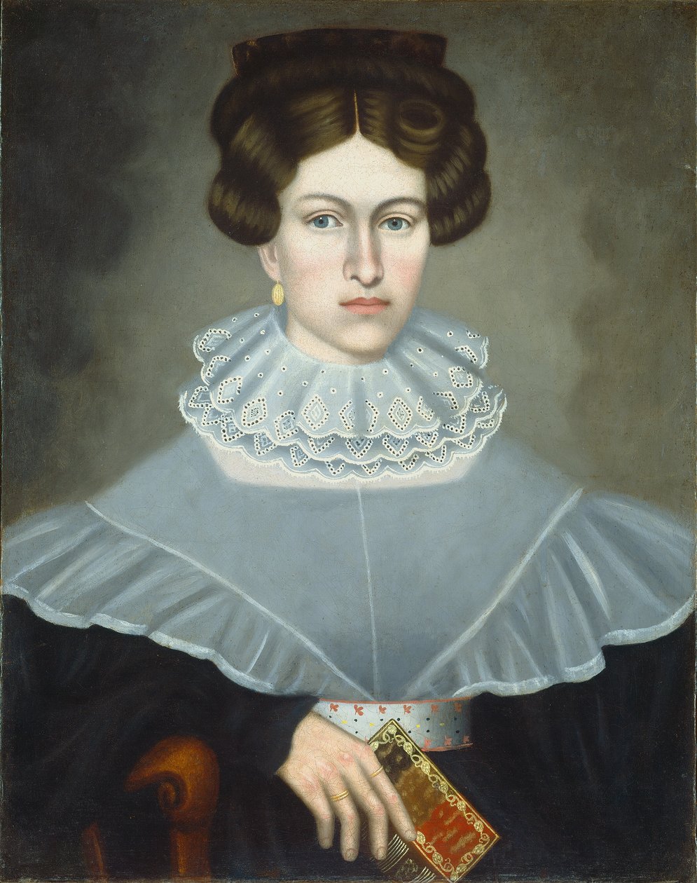 Mujer sosteniendo un libro de Erastus Salisbury Field