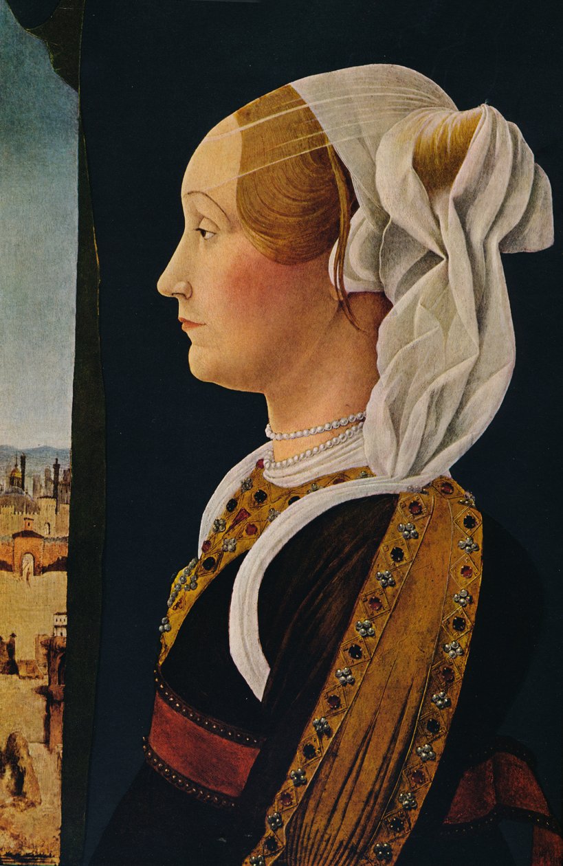 Ginevra Bentivoglio, 1474-1477 de Ercole de