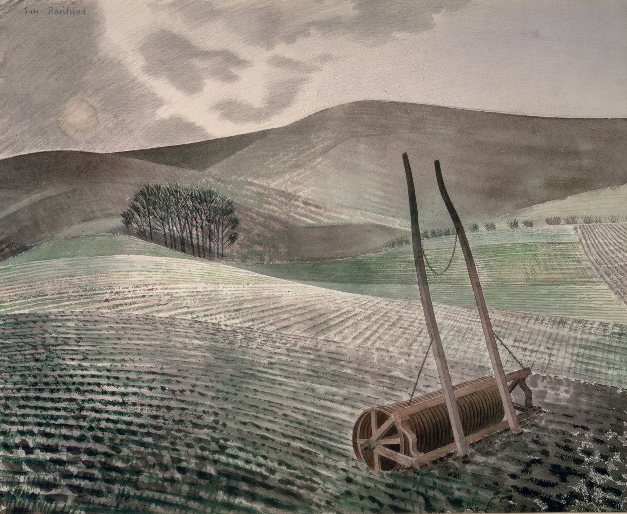 Colinas en invierno de Eric Ravilious