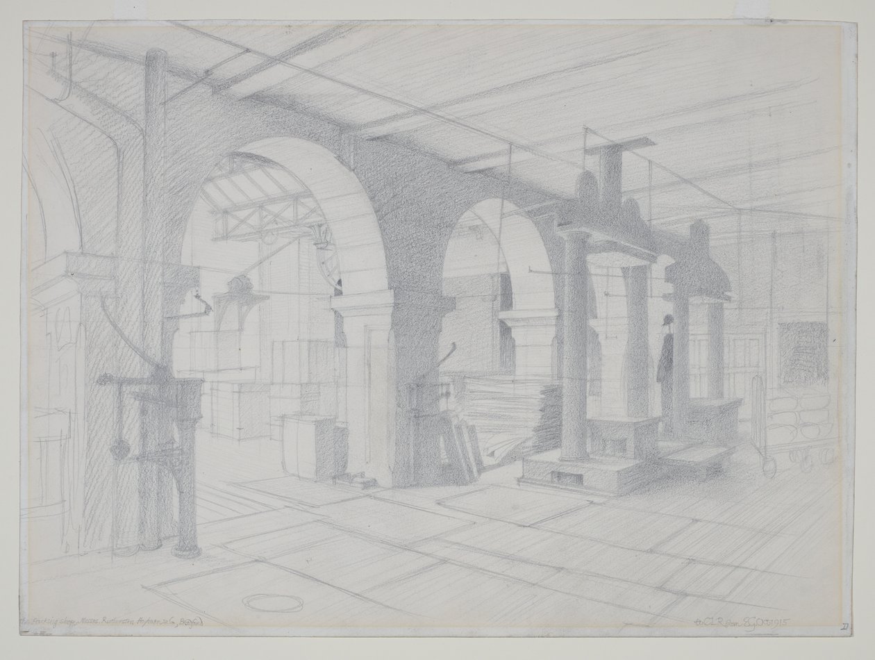 A Packing Shop, Bradford de Eric Gill
