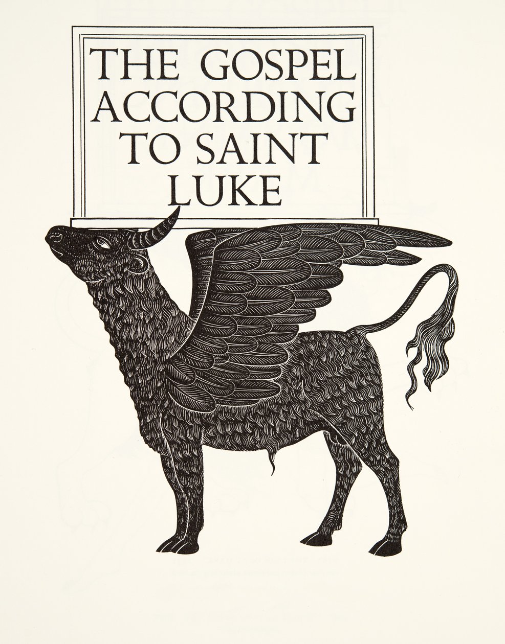 El becerro negro de San Lucas de Eric Gill