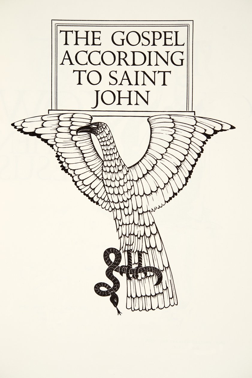 El Águila de San Juan de Eric Gill