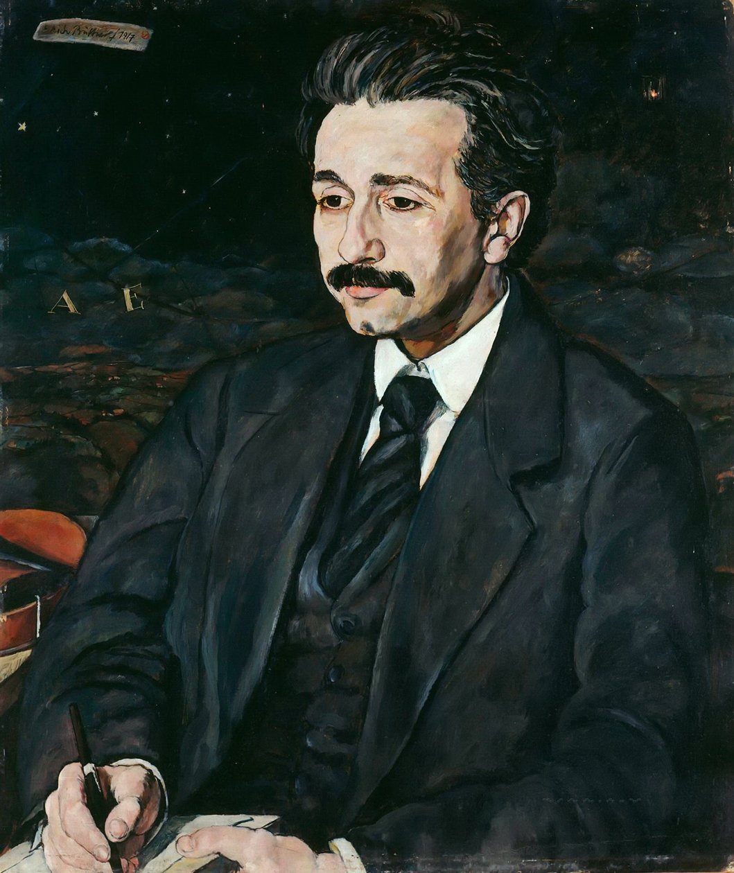 Retrato de Albert Einstein 1879-1955, 1917 de Erich Büttner