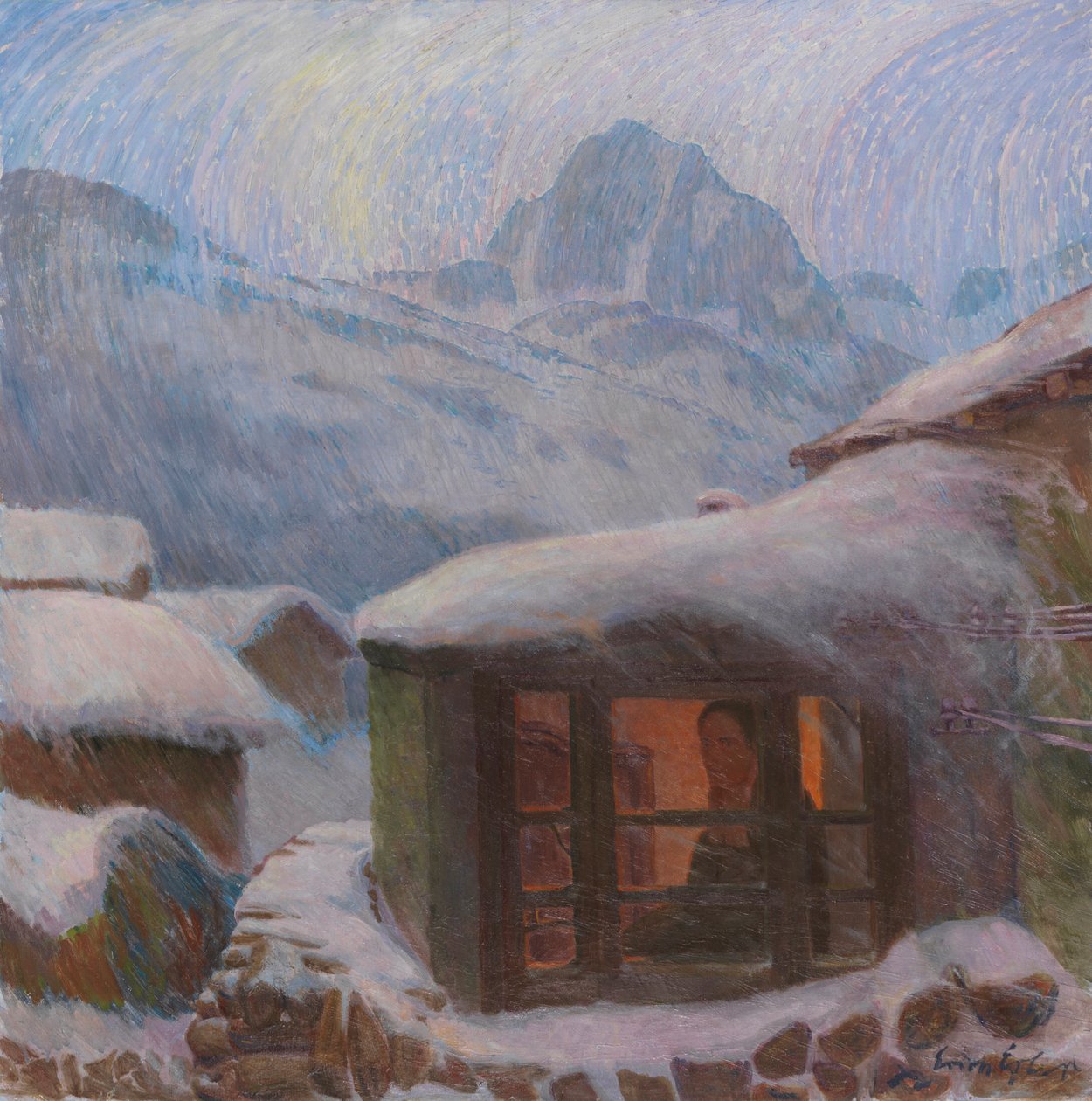 Soledad lluvia helada, c. 1900 de Erich Erler