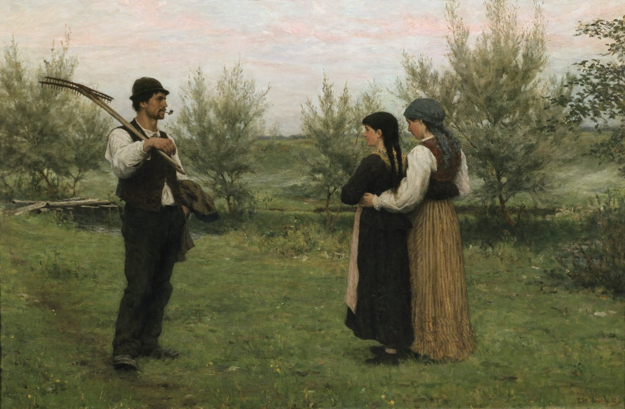 Una reunión de Erik Theodor Werenskiold