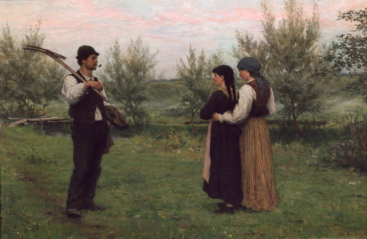 Una reunión de Erik Theodor Werenskiold