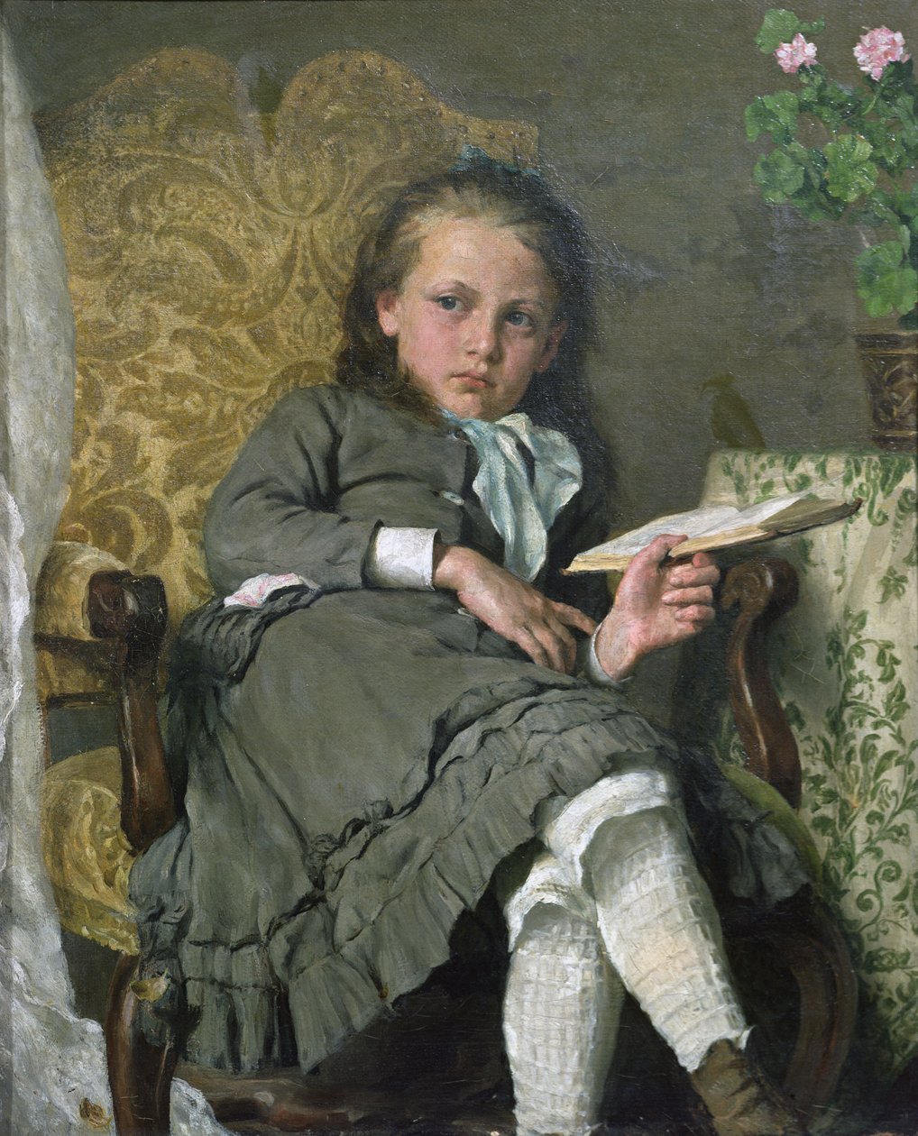 niña en silla de Erik Theodor Werenskiold