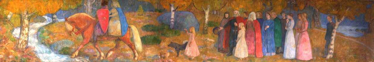 La pequeña Kjersti y el Rey Elfo de Erik Theodor Werenskiold