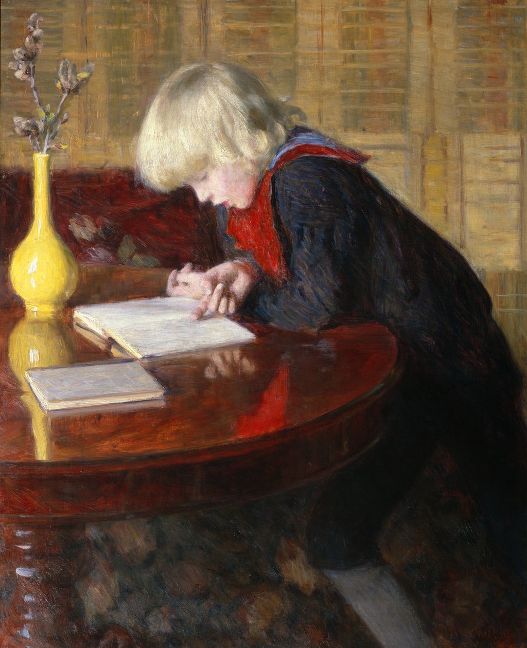 Werner leyendo de Erik Theodor Werenskiold