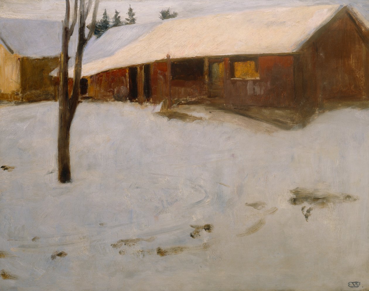 Invierno de Erik Theodor Werenskiold