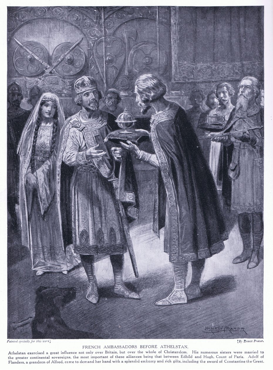 Embajadores franceses ante Athelstan, años 1920 de Ernest Prater
