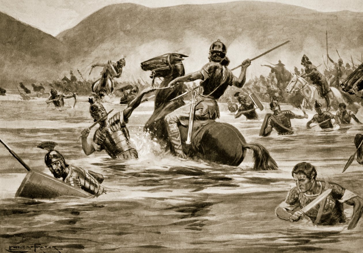 La batalla del lago Trasimeno, 217 a.C. de Ernest Prater