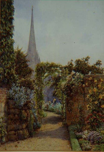 Un jardín en Salisbury de Ernest Arthur Rowe