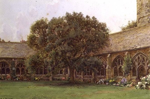 El claustro, New College, Oxford de Ernest Arthur Rowe
