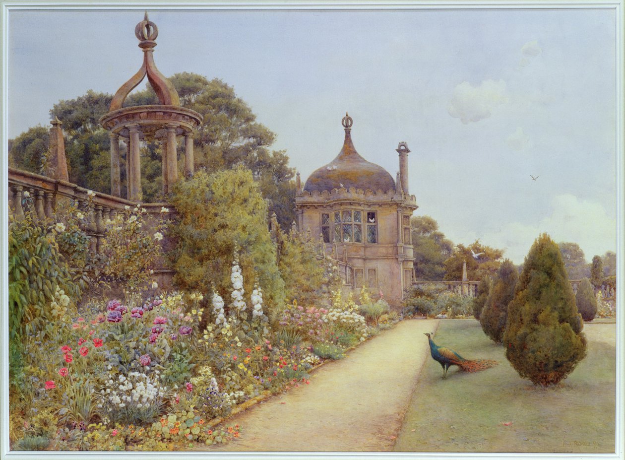 Los jardines en Montacute, Somerset de Ernest Arthur Rowe