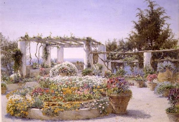 La Pérgola, Villa Inercia, Capri de Ernest Arthur Rowe