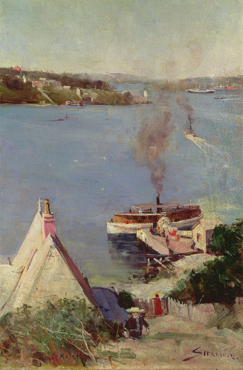 Ferry de McMahons Point de Arthur Streeton
