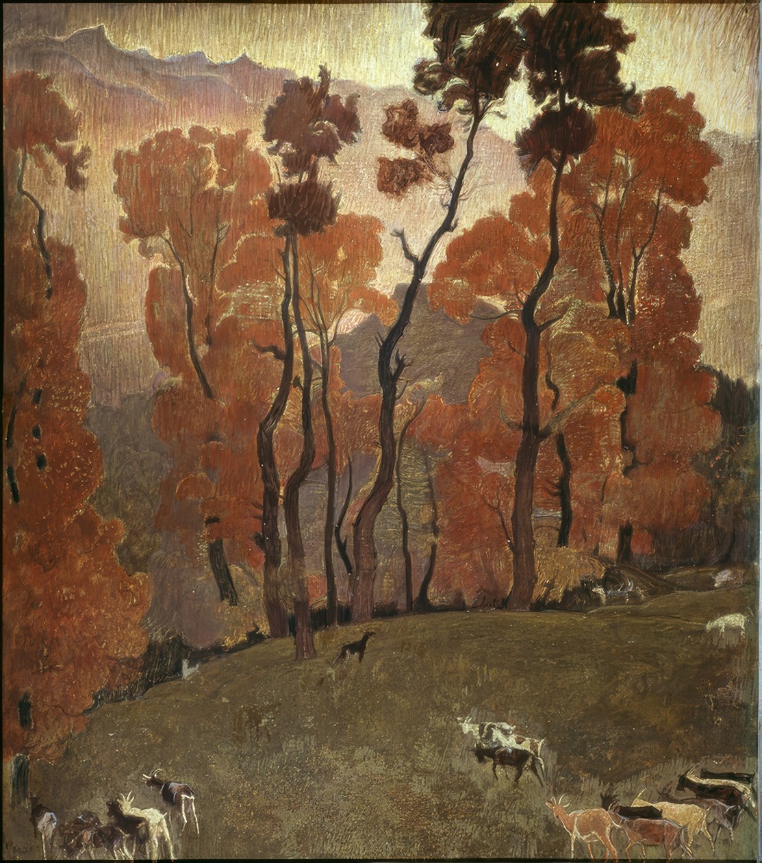 Paisaje del Valais de Ernest Bieler