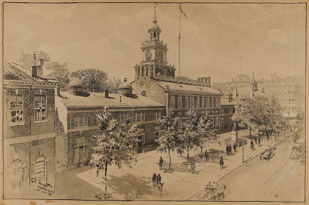Filadelfia, Independence Hall, Chestnut Street de Ernest C. Peixotto