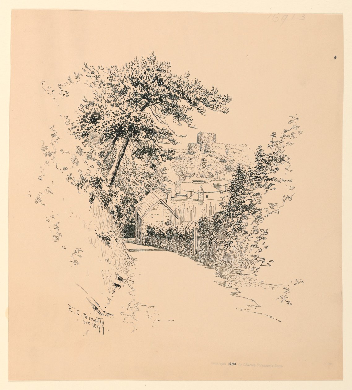 El castillo de Launceston de Ernest Clifford Peixotto