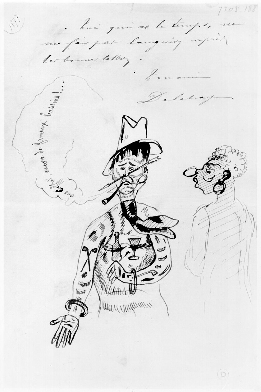Arthur Rimbaud (1854-91) como un Caffre, 1877 de Ernest Delahaye
