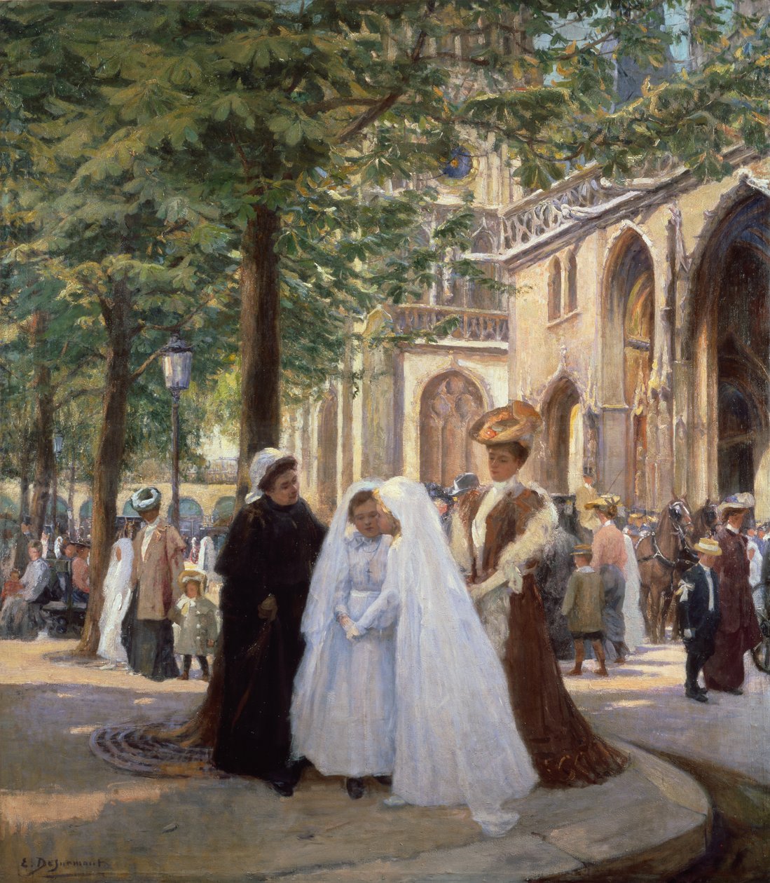 La primera comunión (óleo sobre lienzo) de Ernest Desurmont