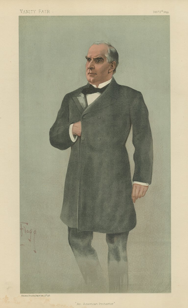 William McKinley (litografía en color) de Ernest Flagg