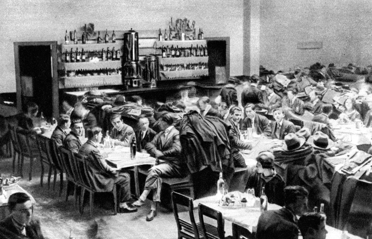 Restaurante para estudiantes, París, 1931 de Ernest Flammarion
