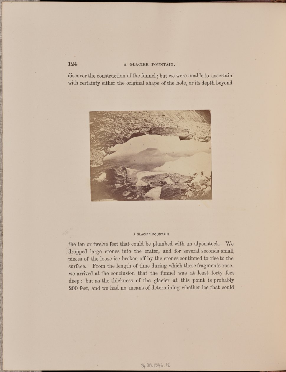 Una fuente glaciar de Ernest H. Edwards