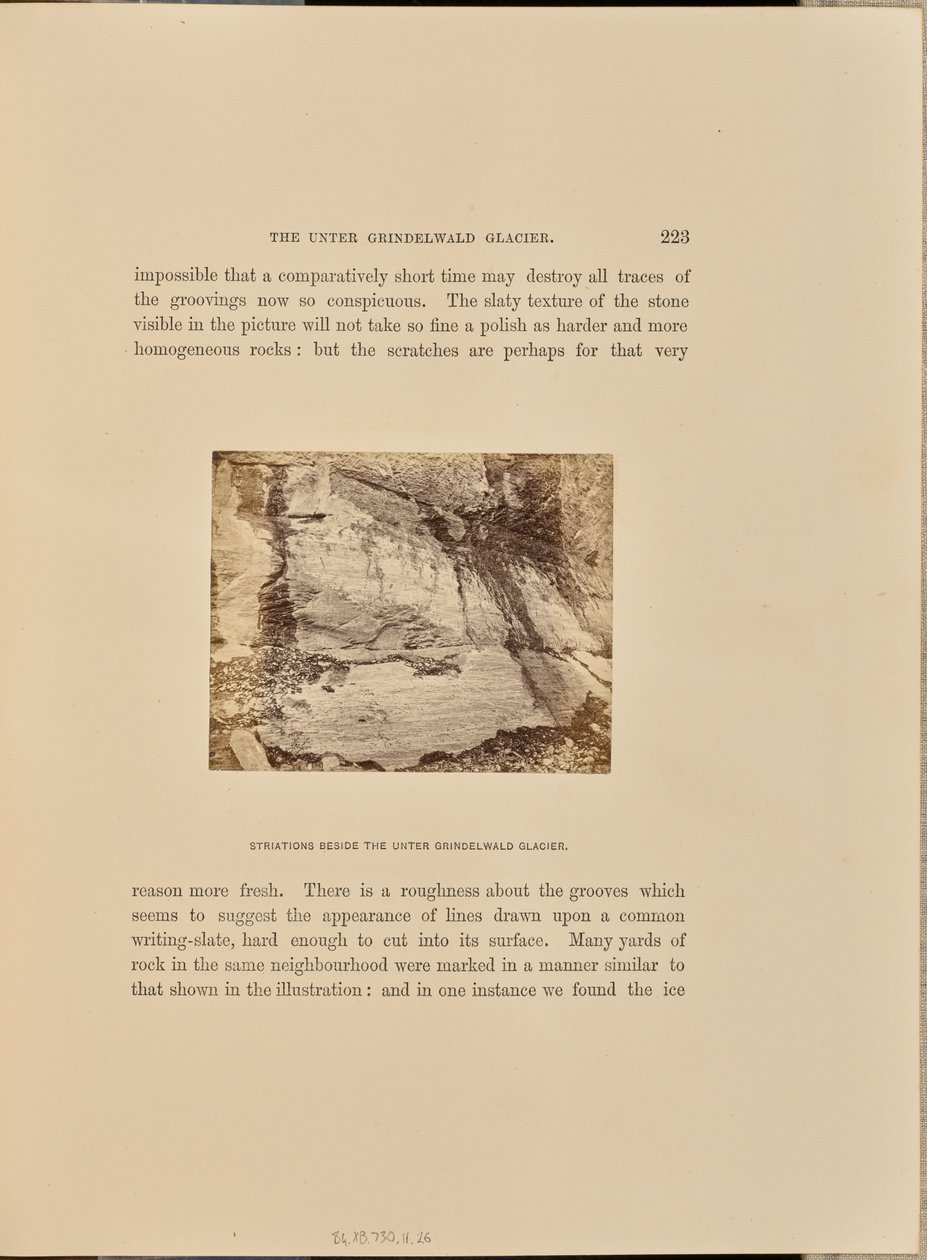 Estrías junto al glaciar Unter Grindelwald de Ernest H. Edwards