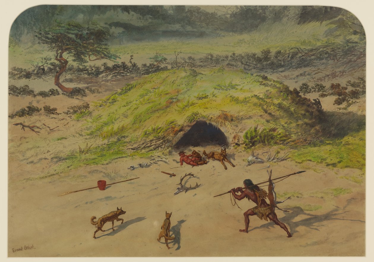 Escena Prehistórica de Ernest Henry Griset