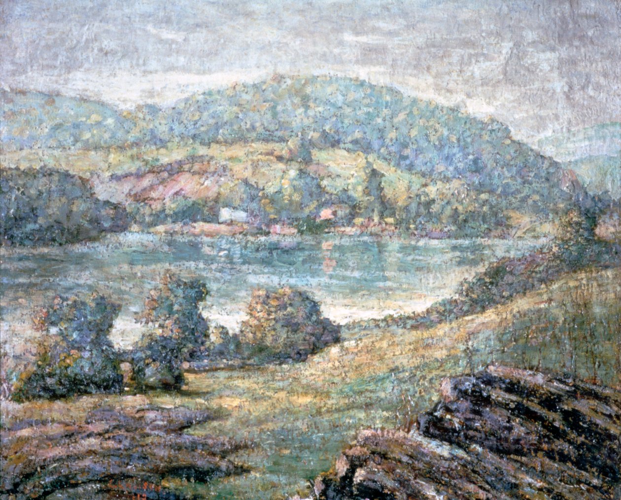 Luz de la mañana, Valle del Río, Connecticut, 1919 de Ernest Lawson
