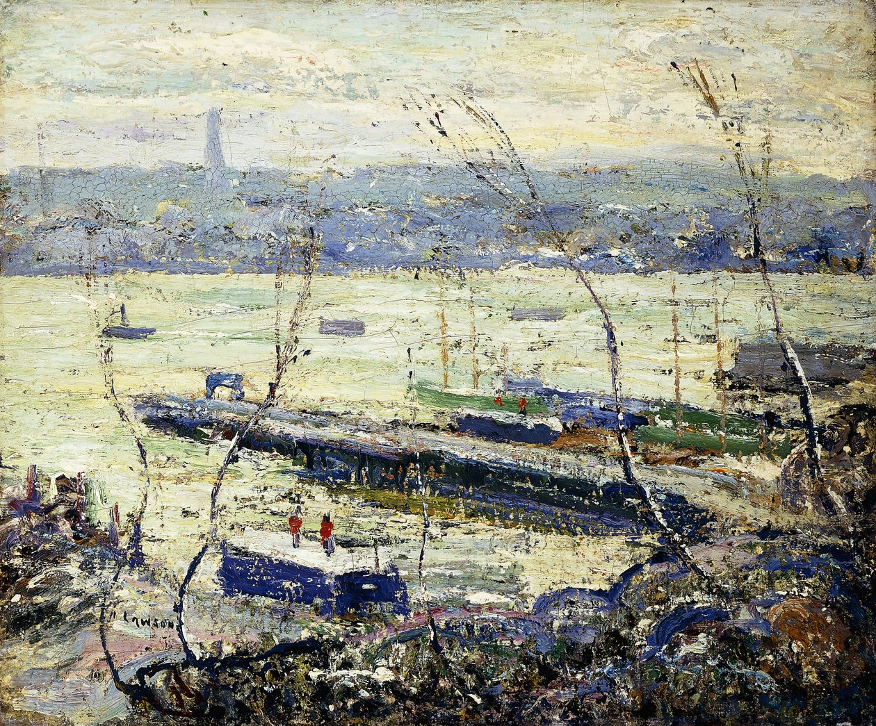 En el Hudson de Ernest Lawson