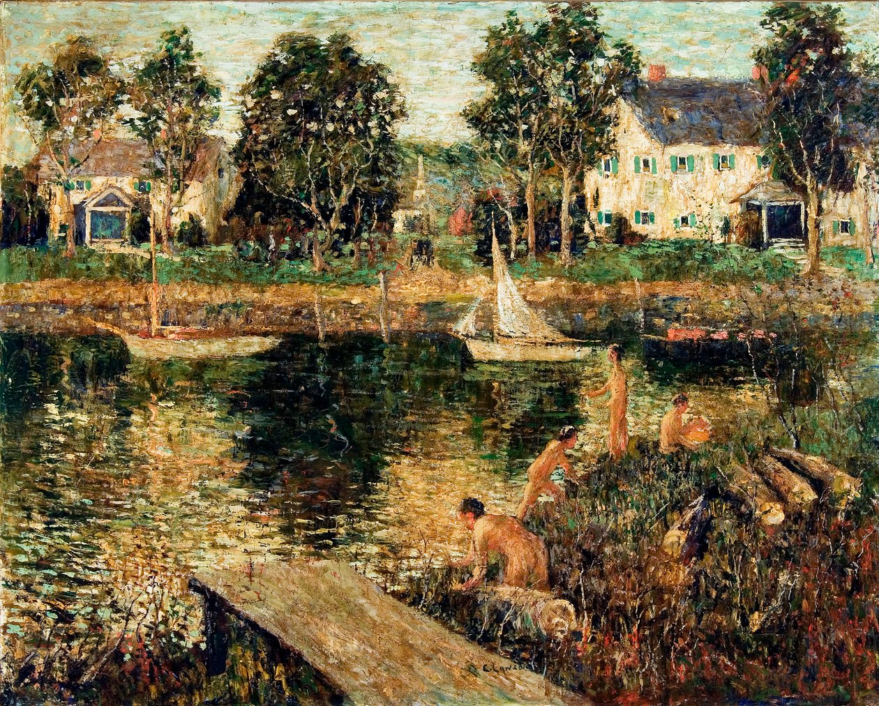 Agujero de natación de Ernest Lawson