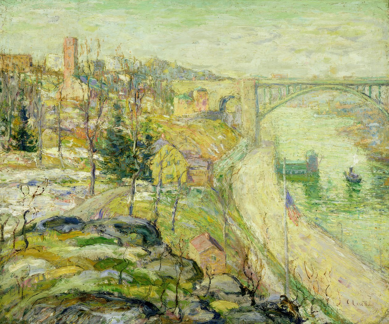 Puente Washington, Nueva York de Ernest Lawson