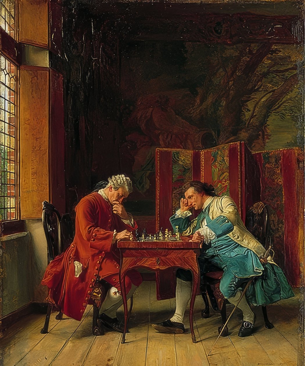 Los jugadores de ajedrez. 1856 de Jean Louis Ernest Meissonier