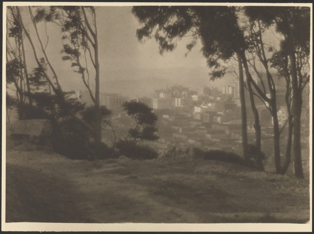 La ciudad desde lo alto de la colina de Ernest Mitchell Pratt