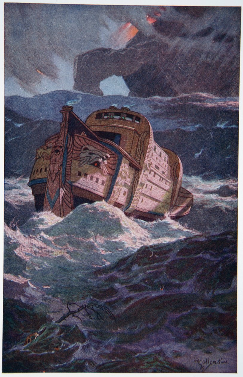 El Diluvio Babilónico, 1915 de Ernest Wellcousins